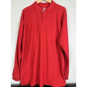PJ Mark 1/4 Button Collar Long Sleeve Rugby Polo Shirt Men Size XL New with Tag